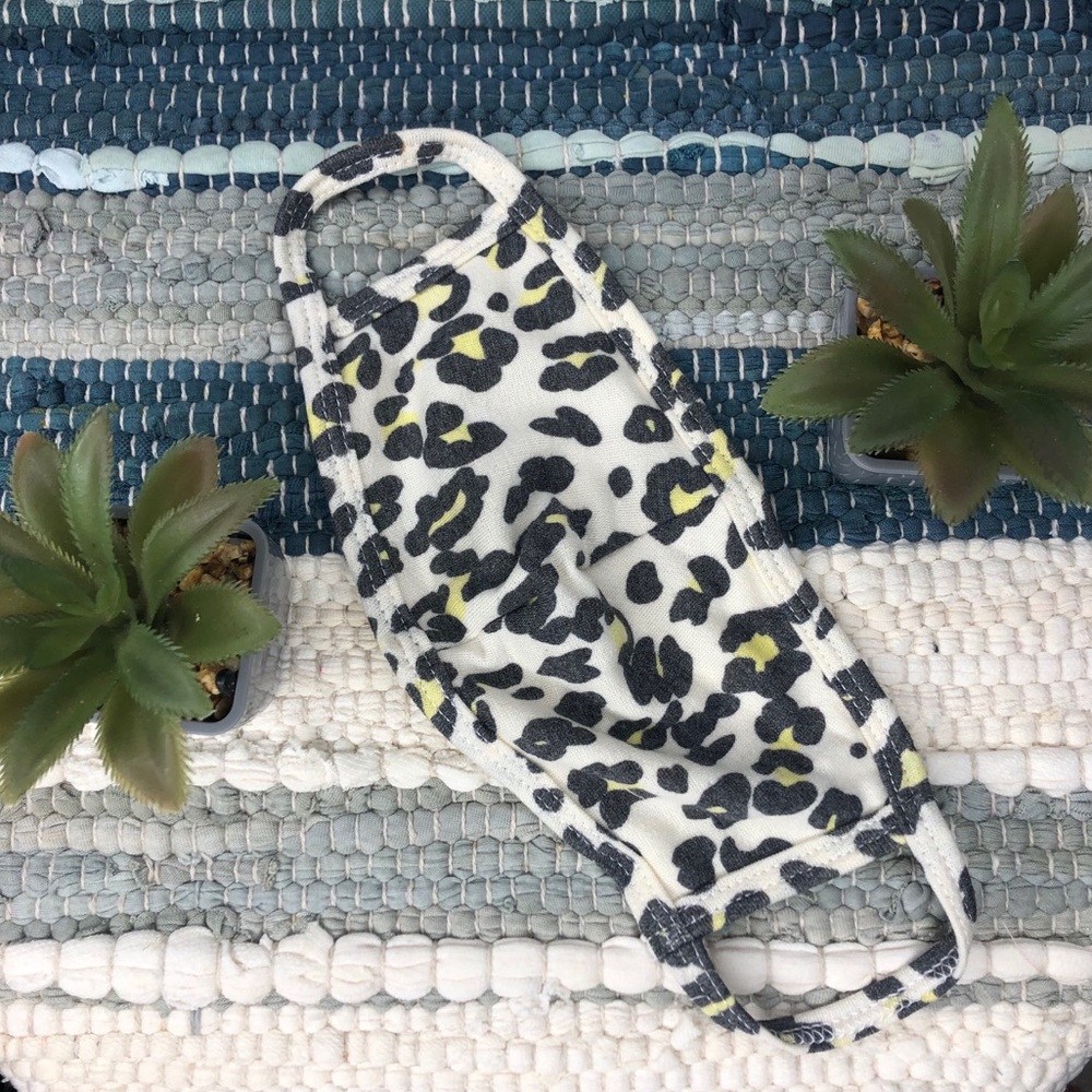Face mask, Leopard print